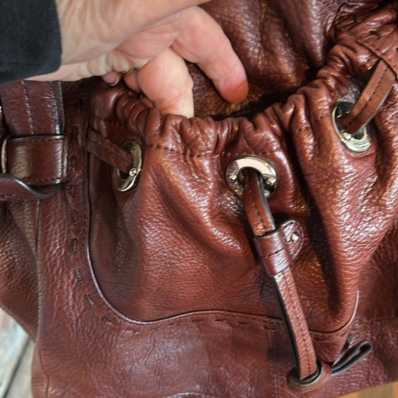 B.MAKOWSKY HOBO RICH BROWN SOFT LEATHER SHOULDER BAG - Picture 2 of 15